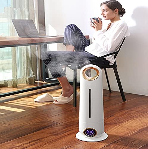 Air Humidifiers for Bedroom Ultra Quiet Operation Cool Mist Intelligent Control Infrared Remote Control Floor Standing Timing Function Waterless Auto Off
