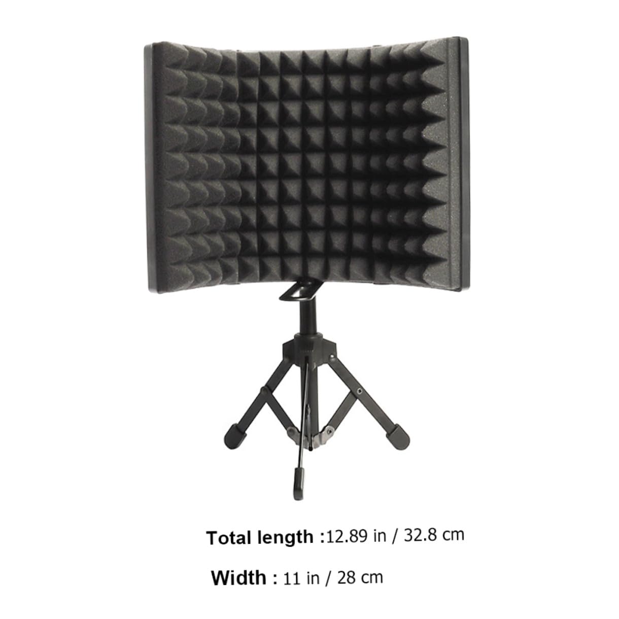 Mikrofon Windschutz aus Metall, 1, Drei Stück Ausführung | Schwarz, Schaumstoff und Metall, Verstellbarer Winkel, Einfache Montage, für Videochat und Professionelle Aufnahmen