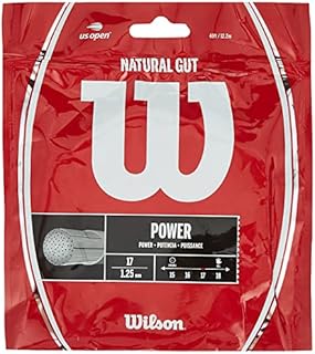 WILSON Sporting Goods 17 Gauge Natural Gut Tennis String, 17-1.25mm