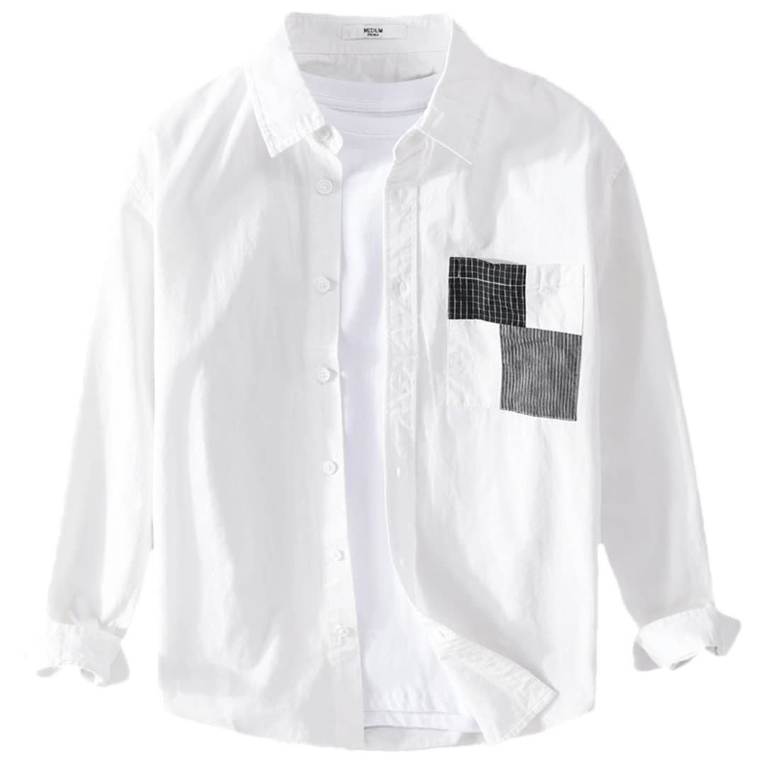 Chemise en coton patchwork Disimlarl parfaite pour vos sorties décontractées du weekend - 8