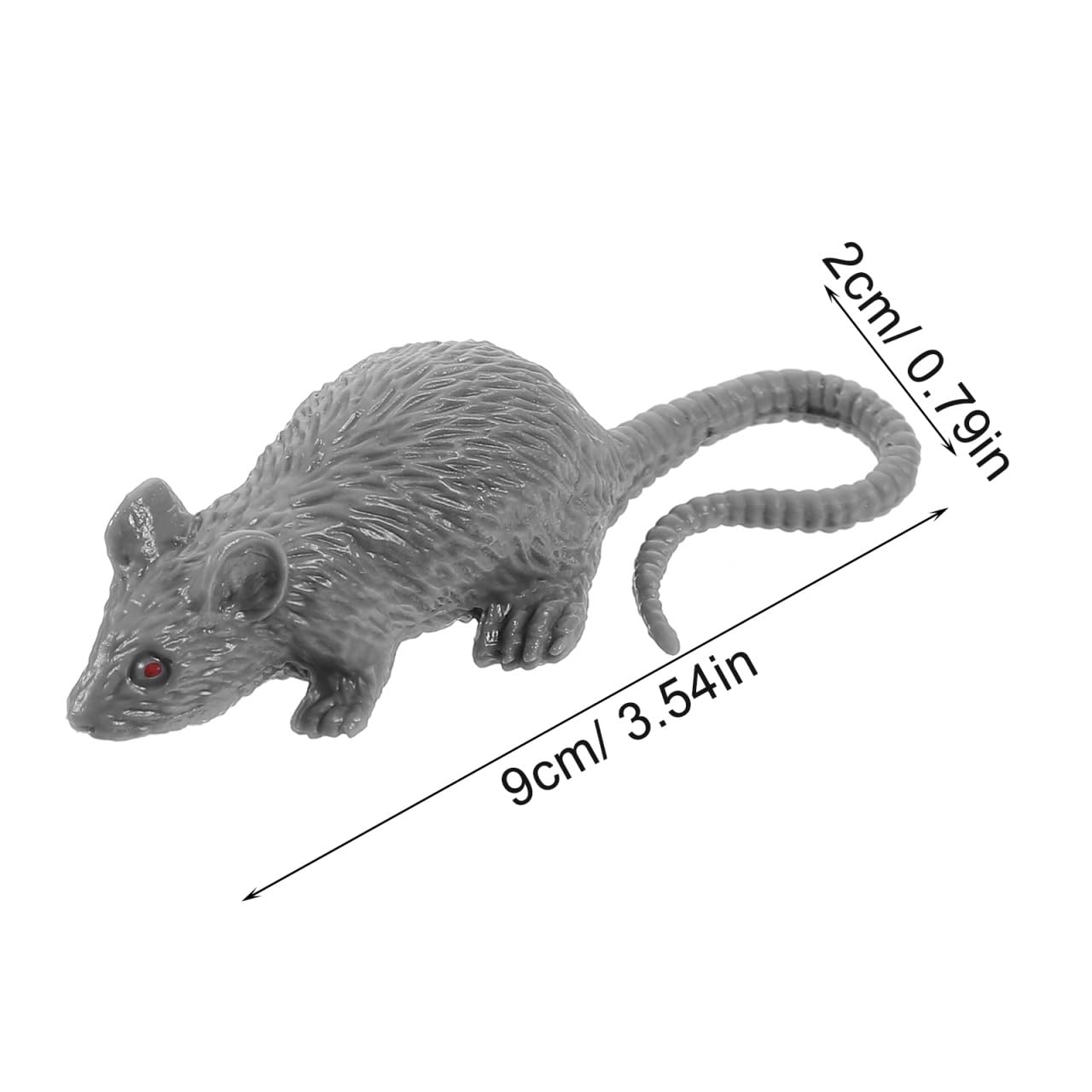 Fausses Souris Réalistes – Lot De 2, 22 Cm, Pour Farces Et Déco Halloween