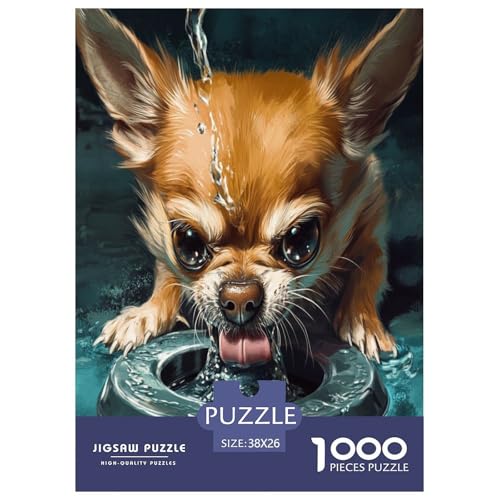 Puzzle de Chihuahua imposible de 1000 piezas, el regalo creativo perfecto para mentes inquietas
