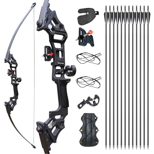 Archery Bows for Adults, Takedown Aluminum Alloy Riser Bow and Arrow...