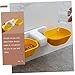 Milisten Wall-Mounted Cat Feeding Bowl Dual Plastic PET Food and Water Dispenser Slip Design Suitable for Cats and Dogs