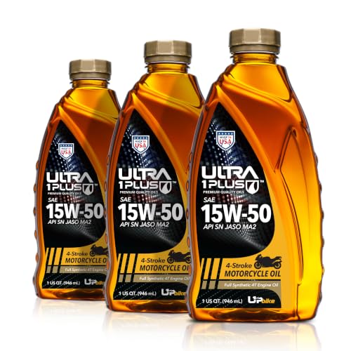 Image of 4T 15W-50 Full Synthetic Motorcycle Oil JASO MA2 API SN 3 Quarts | Delivers race proven protection and maximum power performance for high revving engines under extreme riding conditions