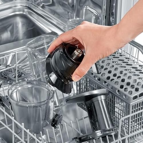 Foto von SEVERIN Slow Juicer – Entsafter für Saft, Sorbet, Eis, Marmelade uvm., elektrische Saftpresse aus Edelstahl, einfache Reinigung dank Easy-Clean Konzept, 1L Auffangbehälter, 150 Watt, ES 3571