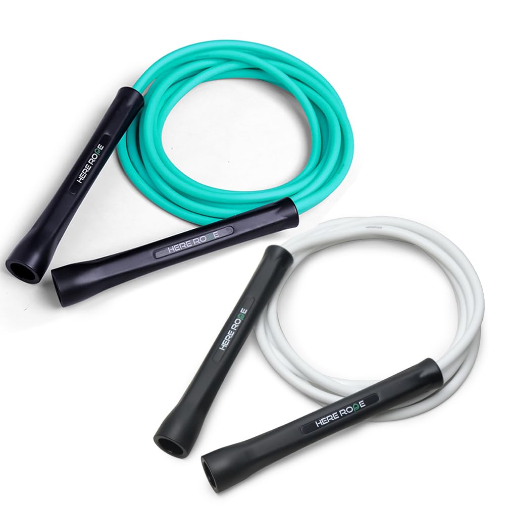 HEREROPE Verstelbaar 5 mm PVC springtouw voor fitness, duurzaam
