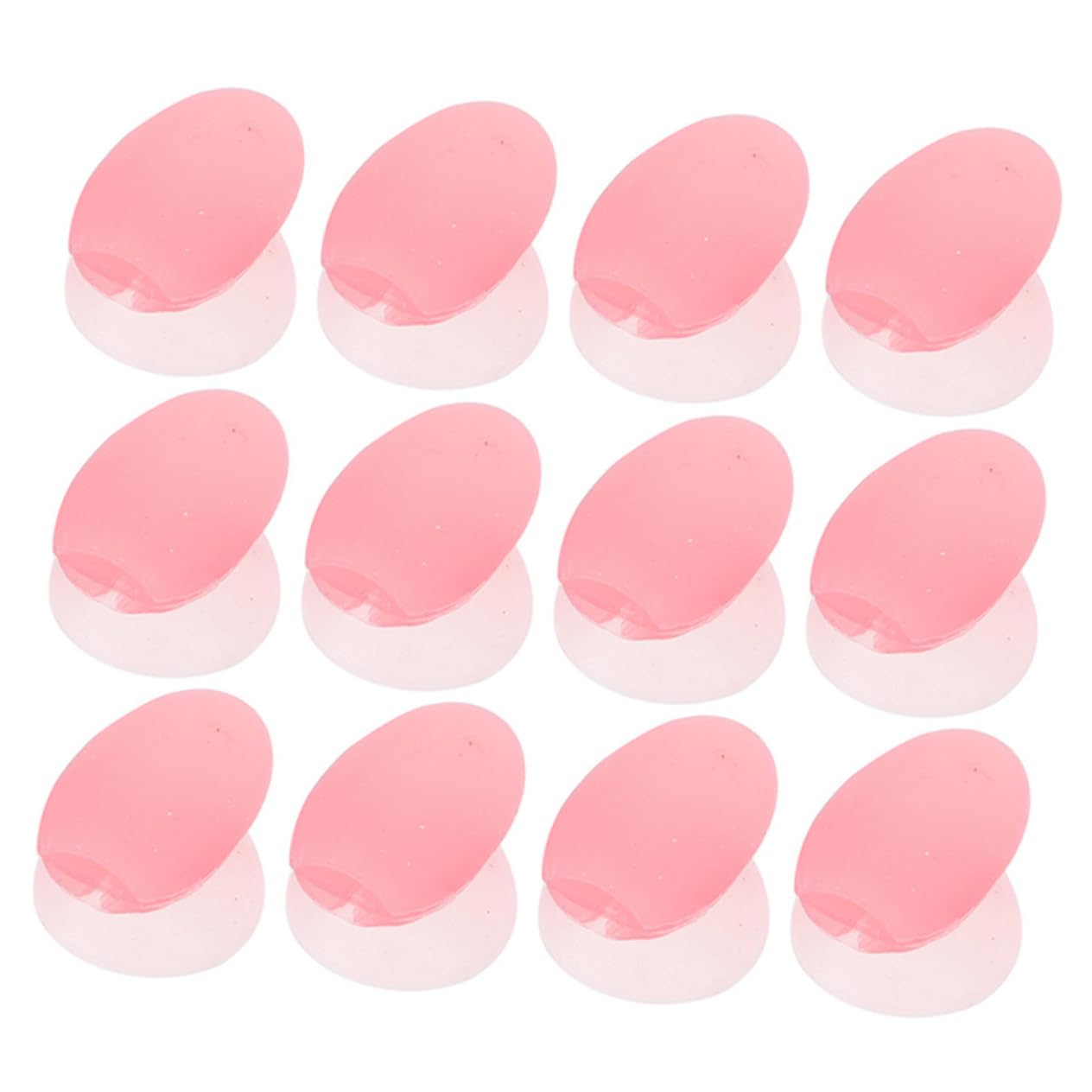 FRCOLOR Silicone Lip Brush Covers Set 12 Pcs Makeup Brush Organizers for Travel