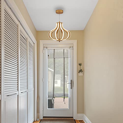 Lustre Suspendu LED Variable 4000K : Hauteur Réglable pour Entrée Moderne