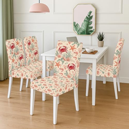 Housse de chaise lavable lot de 4 pour protéger vos sièges des taches de cuisine