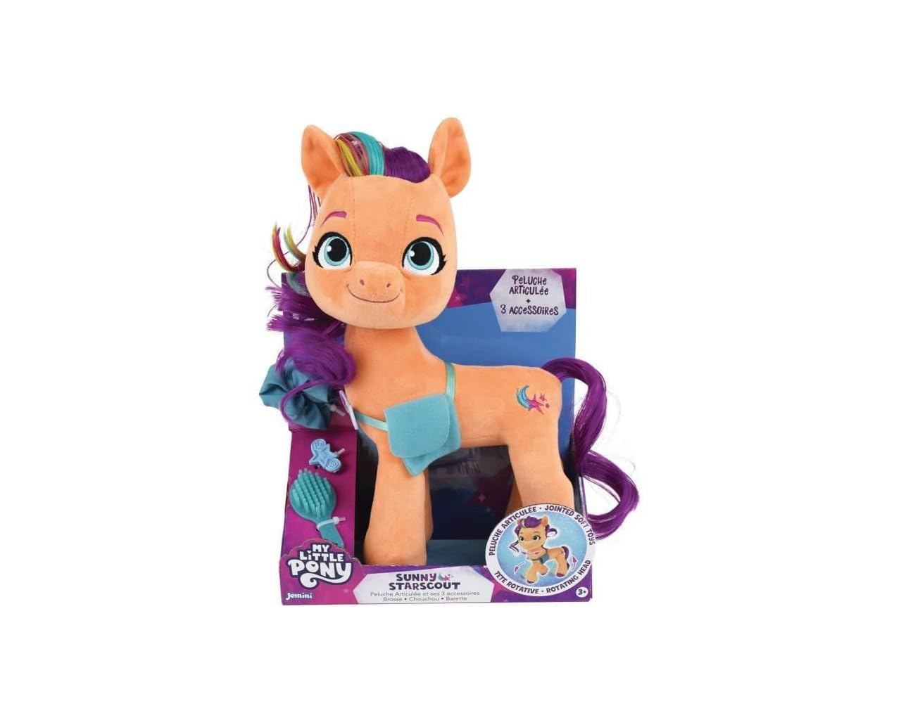 My Little Pony Plüschtier Sunny Artikel +/- 30 cm mit 3 Zubehörteilen