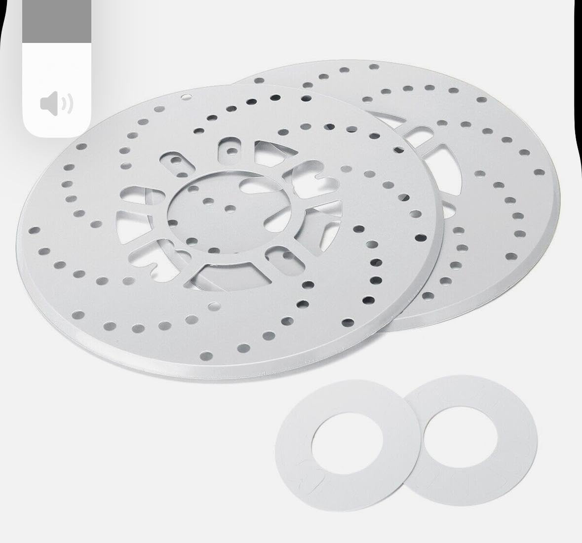 SILVER DISC PLATE ALLOY Disc Brake Cover Car Retrofit Disc Brake Protector Disc Brake Adapter Aluminum Alloy Auto Car Wheel Decorative Brakes Disc Brake Racing Cover Decorative Accessories-image-5