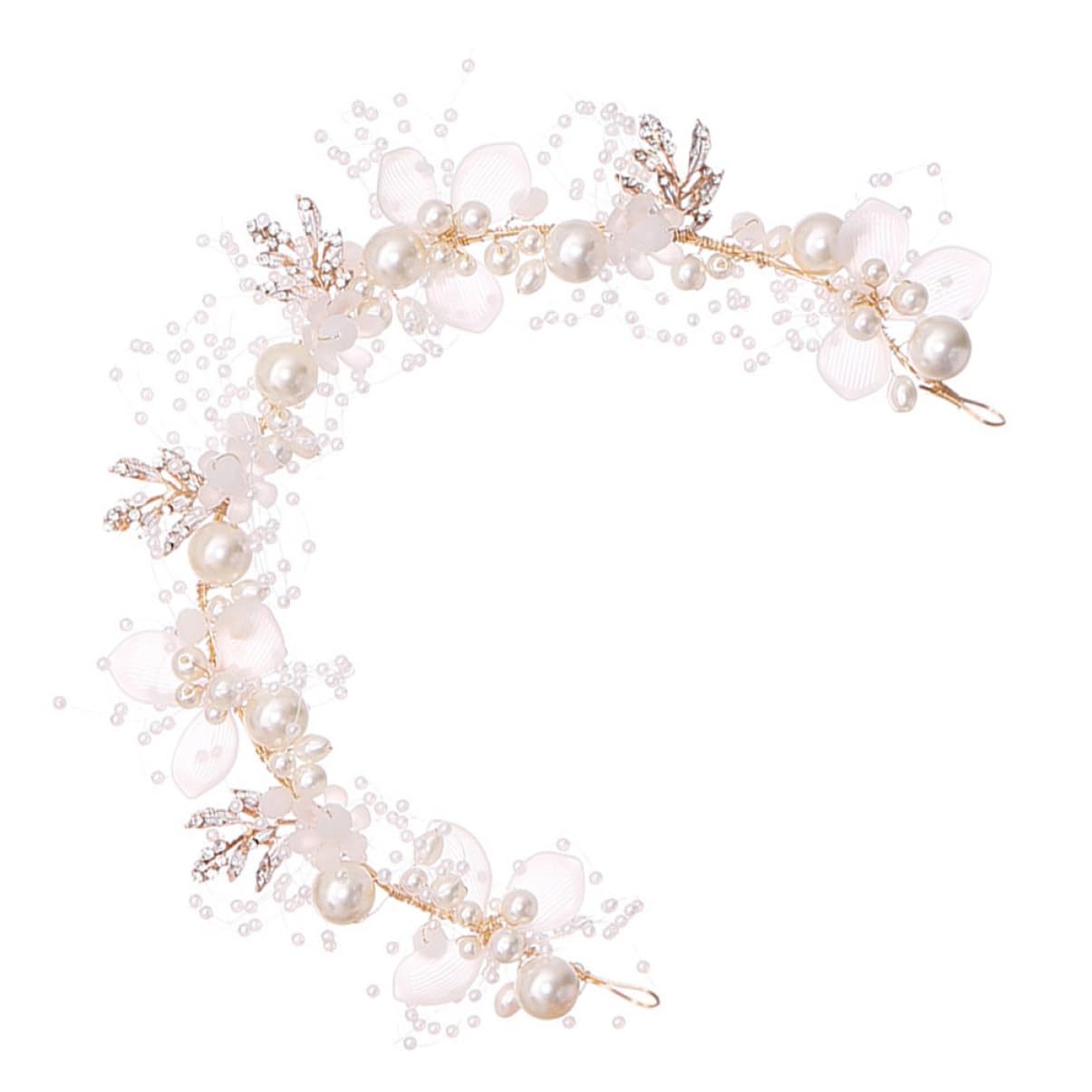 3 Piezas Banda De Pelo Nupcial Elegante Diadema De Tocado De Novia Cuentas De Diamantes De Imitación Para El Cabello Abalorios Mostacillas Niño Boda Cristal