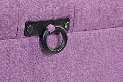 DRW - Set di 3 calzascarpe in poliestere e metallo, colore: lilla, 121 x 42 x 53 cm