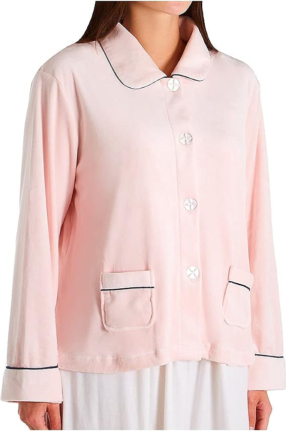 Ultra Soft Velour Bed Jacket N05400 