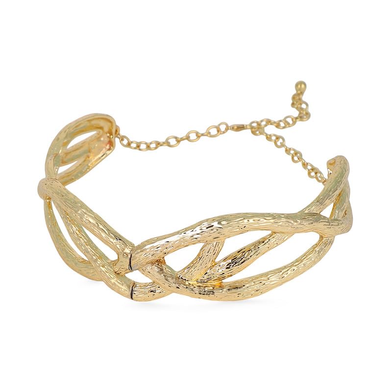 Buy SOHI Women The Willow Collar Necklace | California Gold Colour