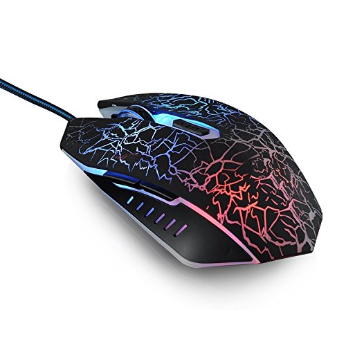 Gaming Mouse,YCCTEAM Ergonomic USB Wired Gaming Mouse Mice with 2000DPI Adjustable High Precision 7 Button LED Optical for Laptop PC Computer Gamer-Black Gaming Mouse,YCCTEAM Ergonomic USB Wired Gaming Mouse Mice with 2000DPI Adjustable High Precision 7 Button LED Optical for Laptop PC Computer Gamer-Black