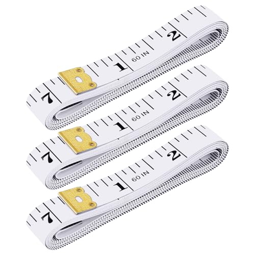 3 Pack Flexible Tape Measure,Soft Measuring Tape for Body, Body S...