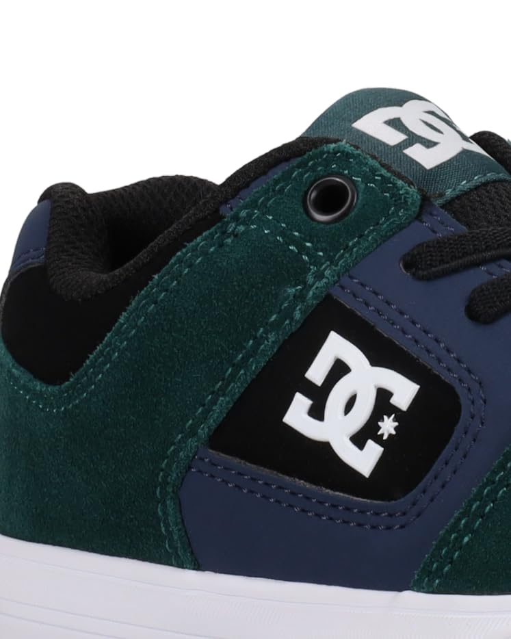 DC Sneaker Skate Shoe, Black/Green/Blue, 13.5 US Unisex Little Kid2