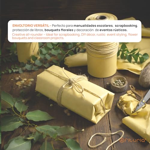 Papier Kraft Jaune pastel facile à couper pour loisirs créatifs et DIY - 4