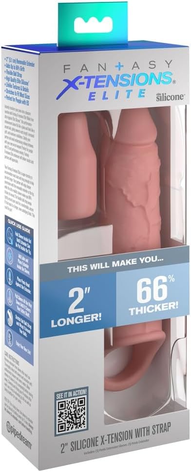 FX Elite 6in Ext w/Strap & 2in Plug Beig