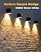 LUHLEE Solar Wall Lights Outdoor,Square Modern Solar Wall Sconce IP65 Waterproof Down Lighting Outdoor Lights for House,Porch,Garden,Yard, Patio,Fence Decor