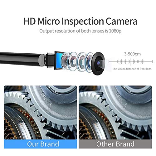 Caméra d'endoscope 1080P haute définition IP67 étanche avec 8 LED