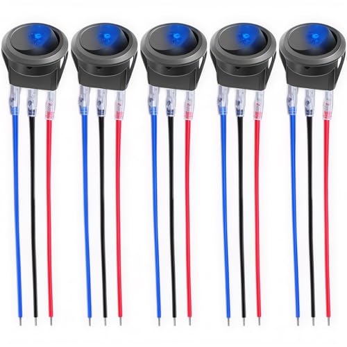 CESFONJER 5 pezzi DC 12V 20A LED set di pulsanti