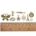 Ownsig 50 Pieces Antique Gold Assorted Charms Pendants DIY for Jewelry Making