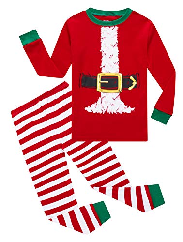 Image of KikizYe Little Big Boys Long Sleeve Pajama Sets 100% Cotton Pjs