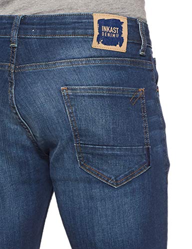 Image of Amazon Brand - Inkast Denim Co. Men's Slim Straight Fit Stretchable Jeans (IN-SS-114 MEDIUM BLUE 38)