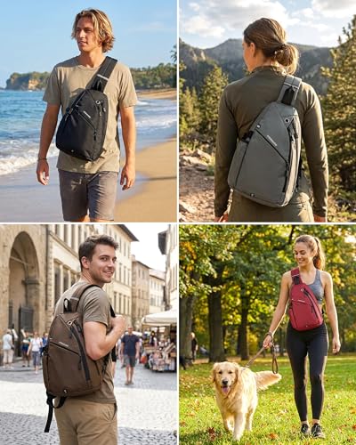 Morrales Sling Bag Crossbody para Mujer y Hombre miniatura 6