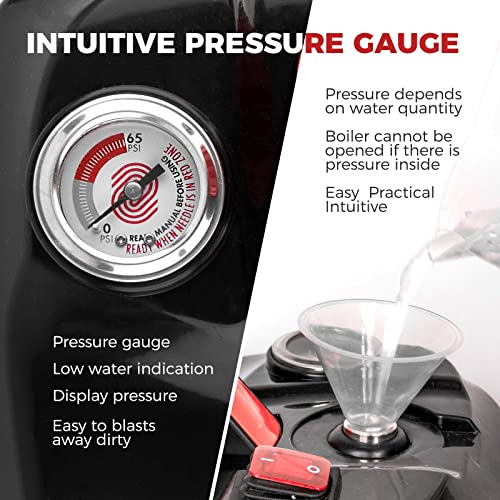 Bilitools Steam Cleaner, Keep 339.2 °F Cleaning, 73 Psi Pressure With 17 Accessories With 1.8L Tank 1800W Chemical Free Multipurpose Canister Steam Cleaner #TOP2