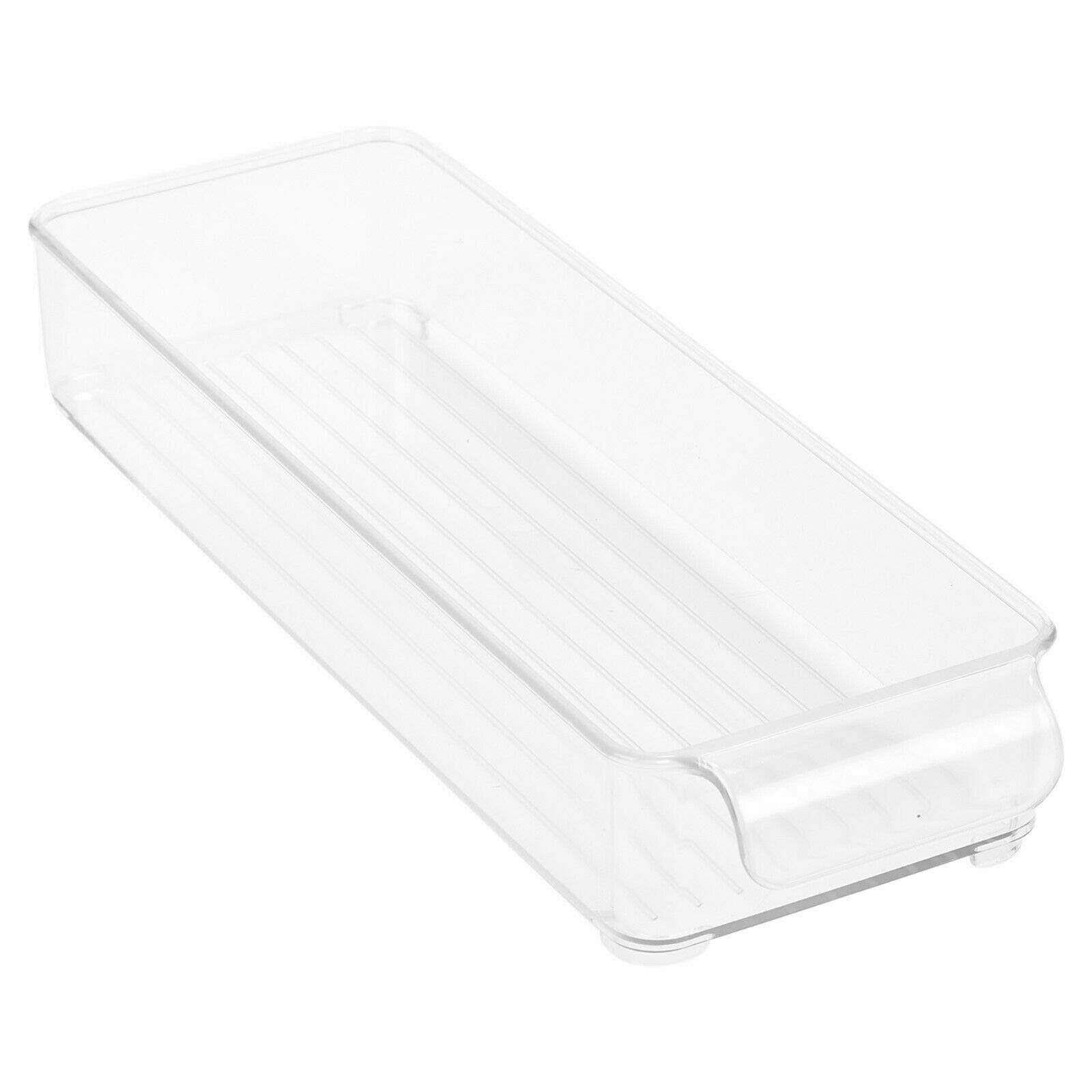 URBN-CHEF Kitchen Fridge Storage Box Container Tray Sets Fruits Vegetable Cans Food Rack (2, 2pcs Small tray (30x10.5x5))