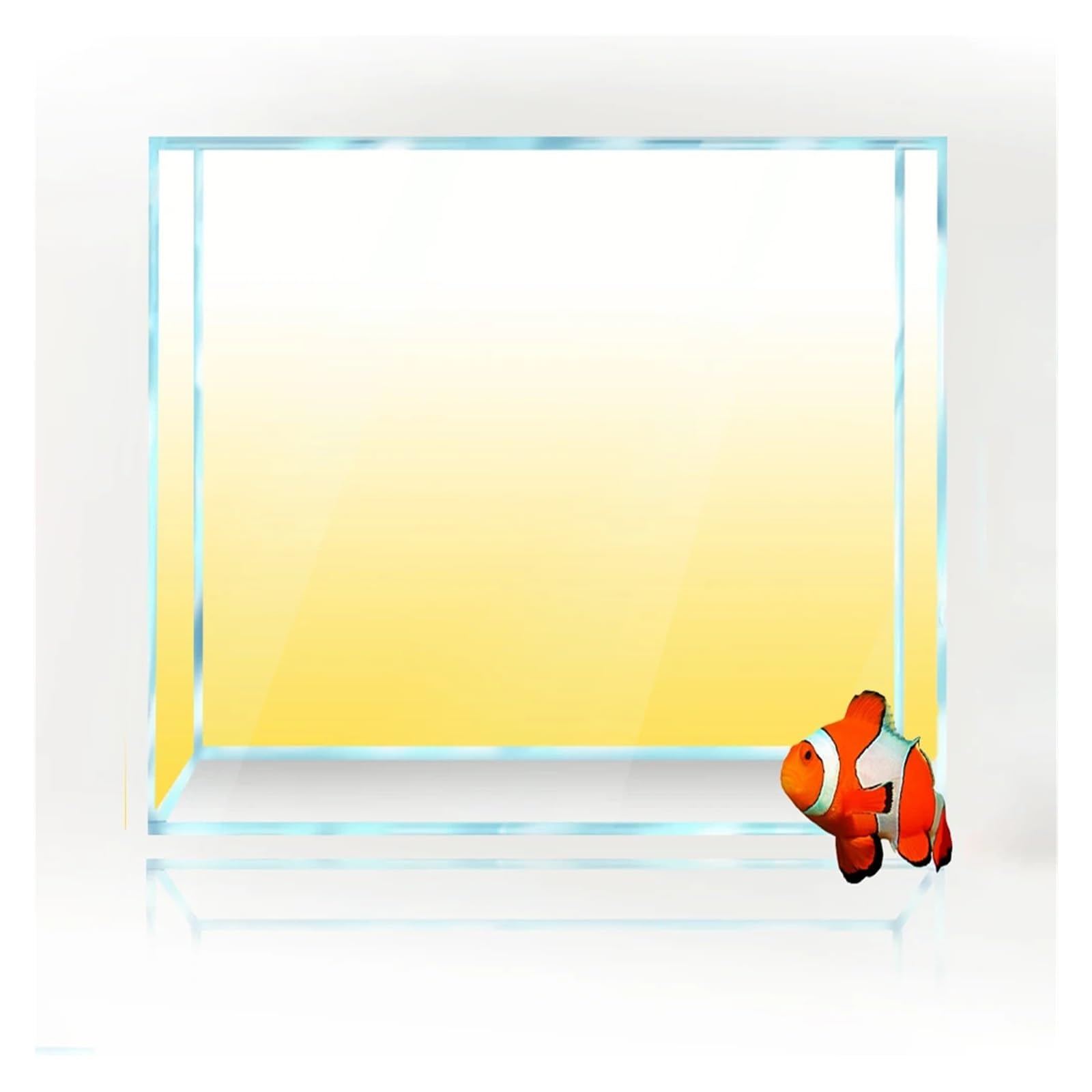 Fondo de Acuario Fondo de Acuario con Degradado, impresión Sencilla, decoración for el hogar para decoración de Acuario y pecera(Yellow,50x150cm)