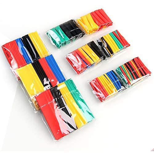 AQBP Polyolefin Heat Shrink Tube, Insulated Wire Cable Sleeving Wrap, 7 Different Cut Size Without Box - Multi Colour, 130 Pieces (B0B51WCW8X) Amazon Price History, Amazon Price Tracker