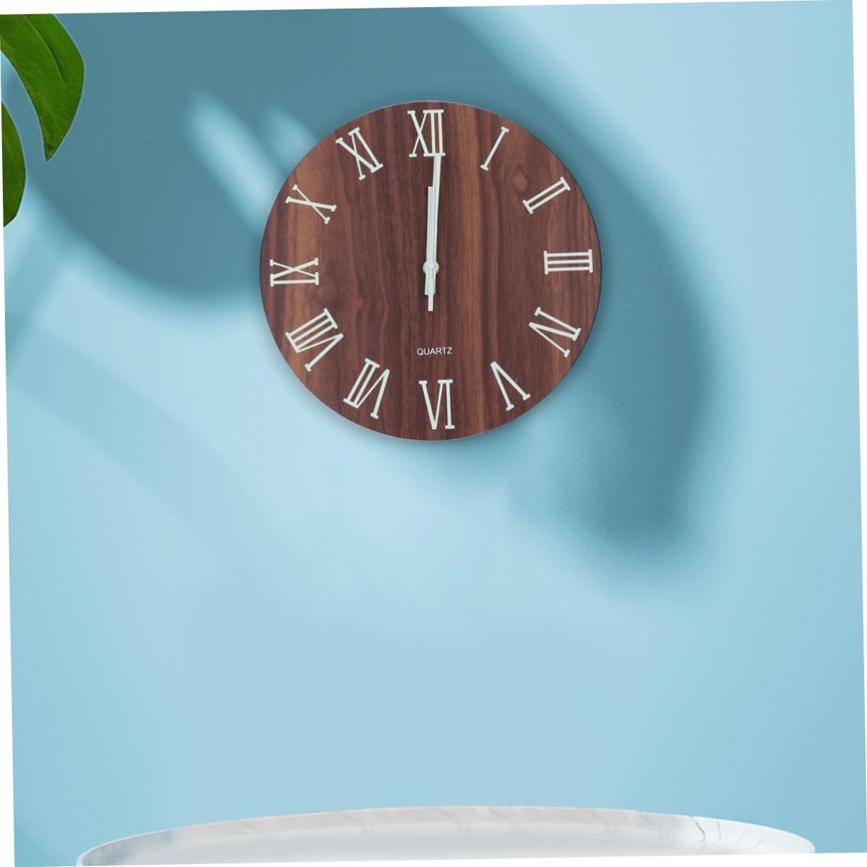 Pro | Wall Clocks,Modern Night Light Wall Clock,Wooden Round Clock,Non-Ticking,for Kitchen Bedroom Office Home,12 Inch 2026 - view 3