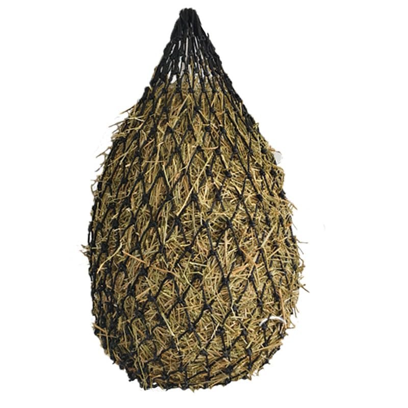 Rete per Fieno Cavalli Slow Feeder 36/40/50 pollici, Sacco Fieno Appeso a Maglia Stretta per Cavalli, Capre, Pecore(Green,50＂)