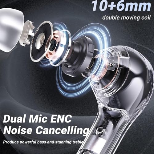 Touch Control Earphones - LED Display True Wireless Audio Set | Stereo In-Ear Buds with Clear Output for Sports, Driving, Fitness, Outdoor Use, Touch Control Earphones - LED Display True Wireless Audio Set | Stereo In-Ear Buds with Clear Output for Sports, Driving, Fitness, Outdoor Use,