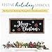 I Like That Lamp Christmas Themed Stencils - Easy DIY Wall Décor for Making Sign Stencils (3 Pack, Chirstmas)