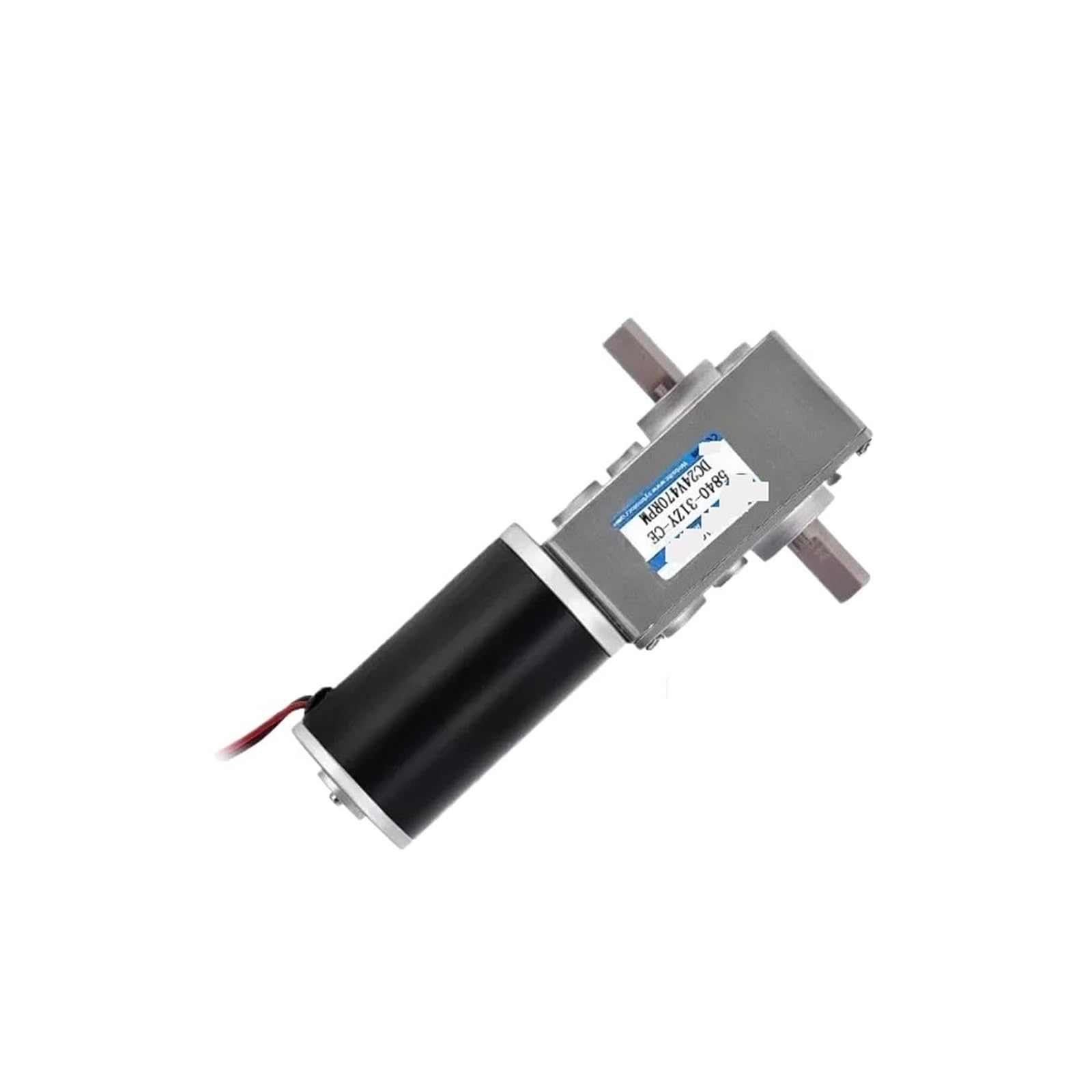 AHDDX Gear Motor 5840-31ZYS Micro Turbo Worm DC Low Speed Control 12v24v Double Shaft .0226