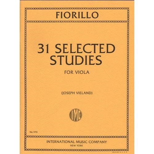 Fiorillo, Federigo - 31 Selected Studies - Viola - edited by Joseph Vieland - International Edition