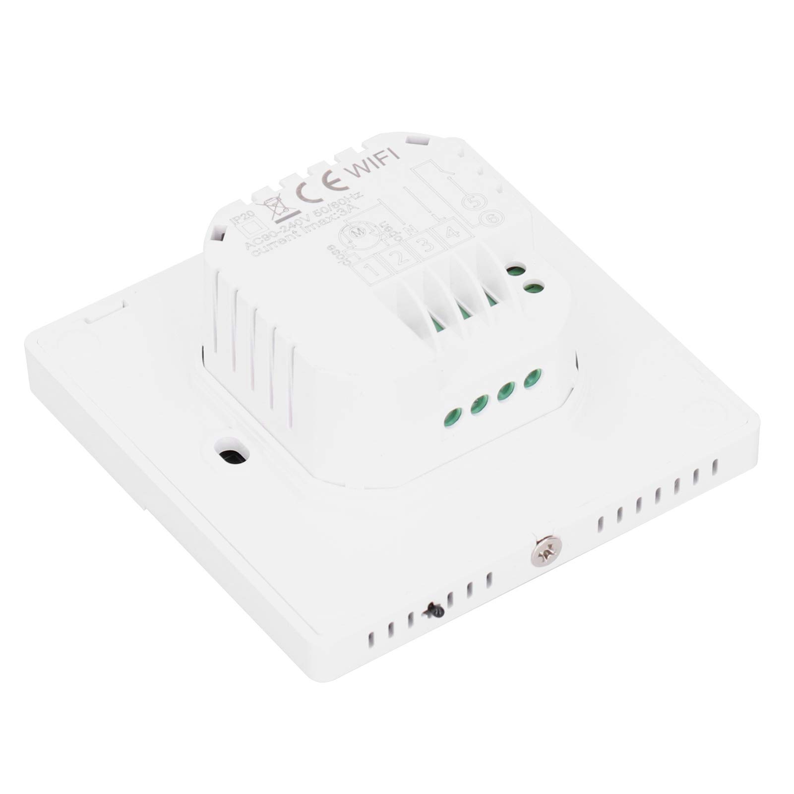 Generic Controlador de Temperatura de la Pared de Termostato Digital para Calefacción del Piso del Calentador de Agua con Programación Semanal para el Hogar (Blanco Negro)