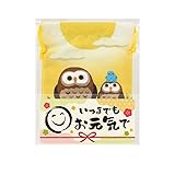 【10枚セット】【いつまでもお元気で 巾着袋】健康長寿シリーズ いつまでもお元気で ギフト 敬老の日 プレゼント 敬老会 ギフト おじいちゃん おばあちゃん 介護施設 老人ホーム デイサービス 福祉 病院 老人会 粗品 ノベルティ 記念品 オキモチギフト お祝い フクロウ ふくろう (10) [並行輸入品]