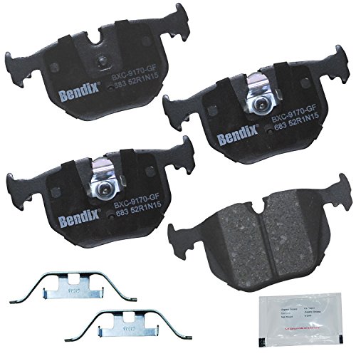 Image of Bendix Priority1 CFC683 Ceramic Rear Brake Pads for Select Models Bentley Arnage, BMW 330Ci, 330i, 330xi, 525i, 740i, 740iL, 750iL, 840Ci, 850Ci, 850CSi, 850i, M3, M5, X3, X5, Z4, Z8, Land Rover Range