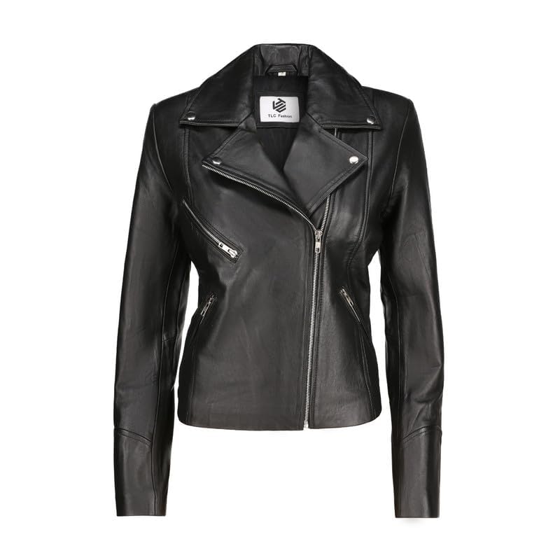 Soft Leather Motorcycle Jacket Women - Slim Leather Biker Jacket for Women2