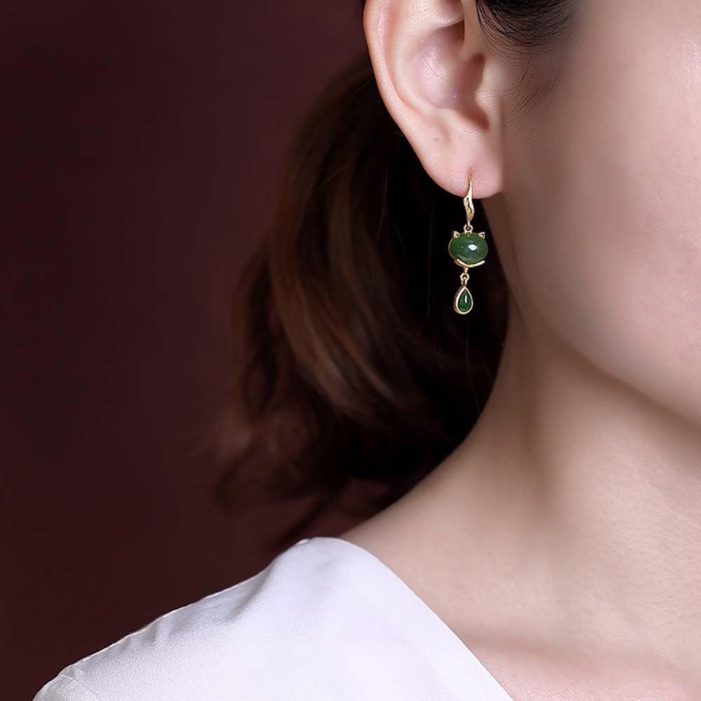 LLXYWJ Pendientes de aro pequeños de Doble de Plata de Ley, Pendientes de con Personalidad para Hombres Wen