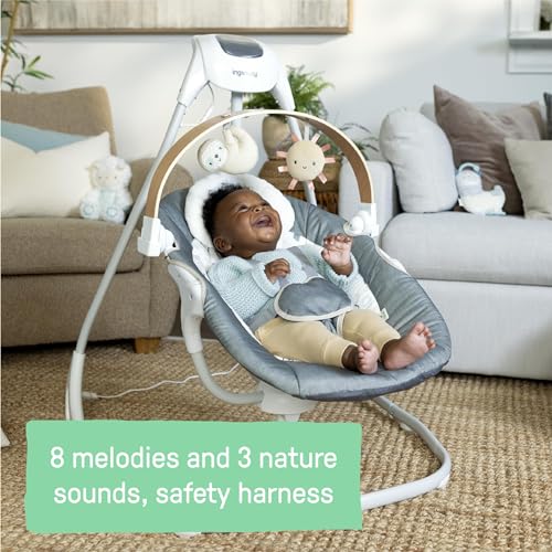 Image of Ingenuity SimpleComfort Portable Baby Swing, Newborn to 9 Months, Parker