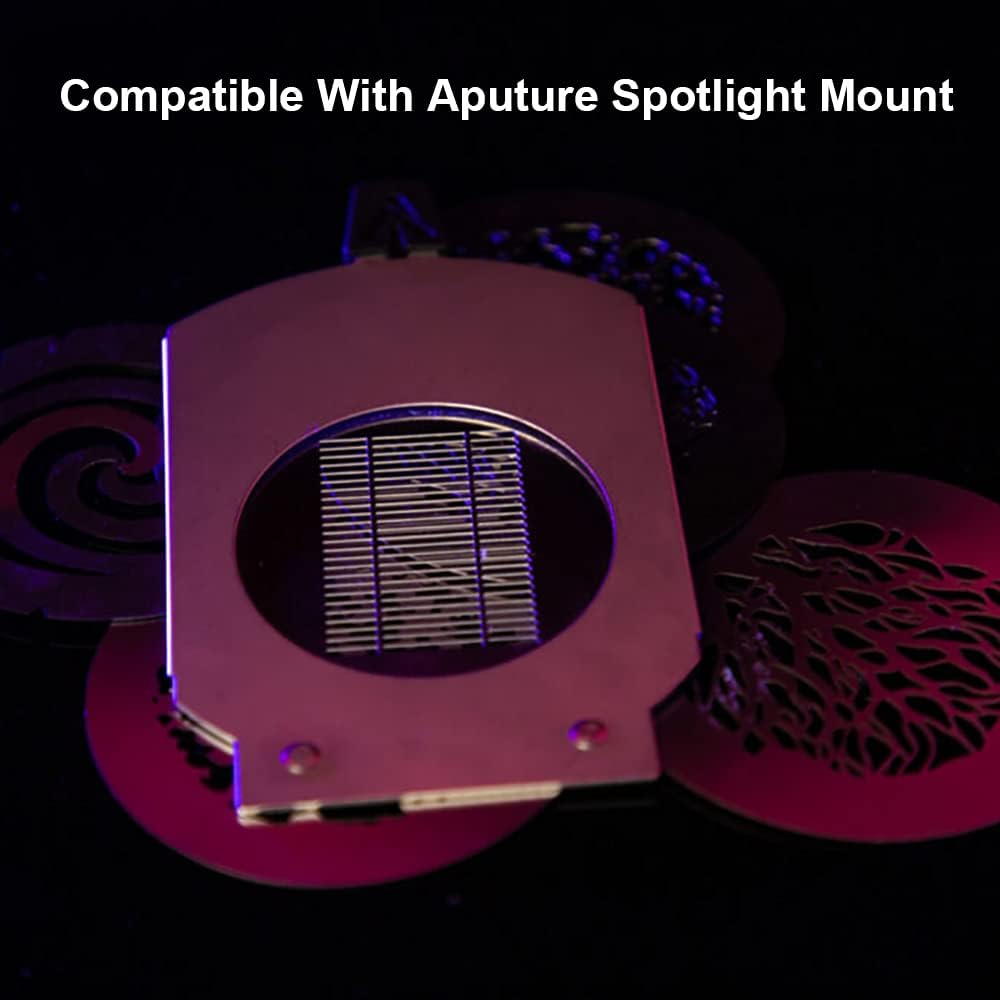 Aputure 10 GOBO Kit Compatible with Aputure Spotlight Mount B-Size Gobos