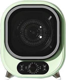 Secadora condensadora portátil compacta de 5 kg, mini secadora giratoria ventilada para espacios pequeños, ideal para encimera o montaje en pared, capacidad de carga de 0,8 kg, color verde